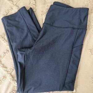 VOGO Athletica High Rise Leggings Large Dark Gray-Blue 31” Inseam